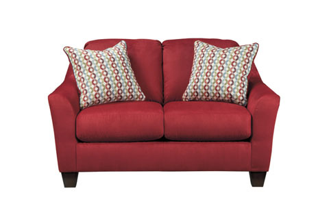 Aldo Loveseat Red