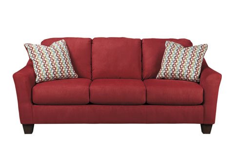 Bold Red Sofa